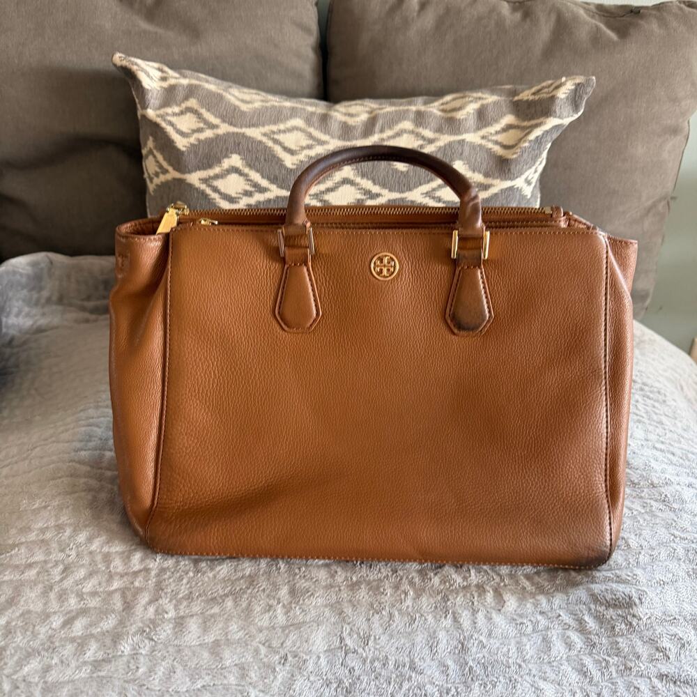 Tory Burch Robinson Pebbled Multi Tote bag